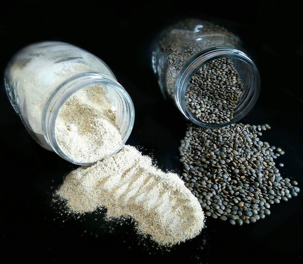 Farine de lentilles maison