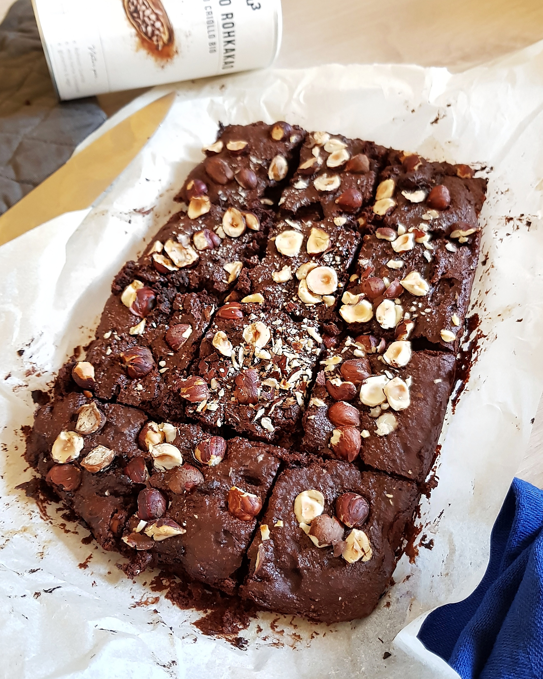 Brownie vegan sans farine et sans huile