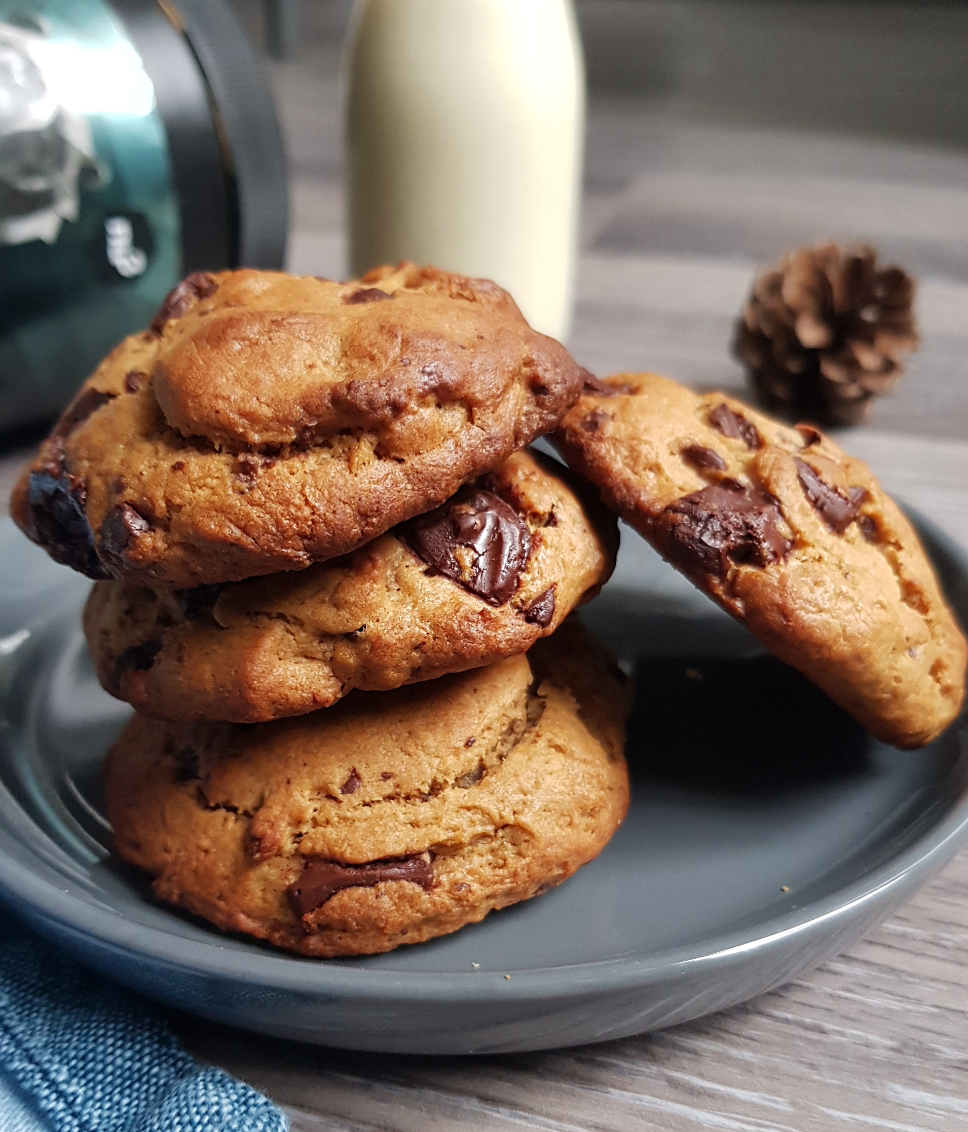 Cookies au beurre de cacahuètes & M&M's® • Recette de Lolo et sa tambouille