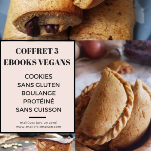 Coffret 5 ebooks pour manger mieux et vegan avec gourmandise de mail0ves - mailo fait maison