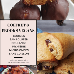 Coffret 6 ebooks pour manger mieux et vegan avec gourmandise de mail0ves - mailo fait maison