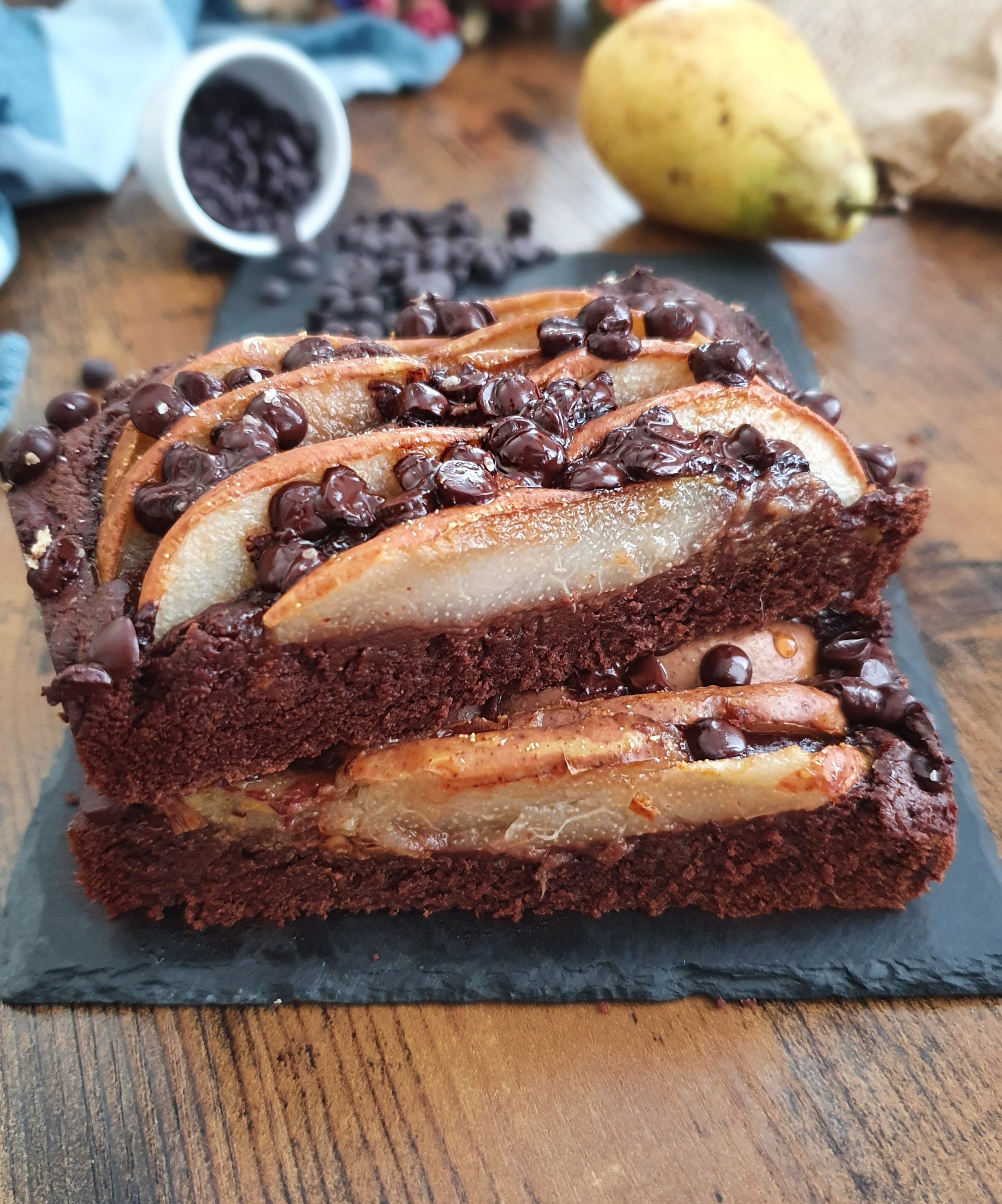 Gookie : Gâteau Cookie Poire Chocolat (Vegan)