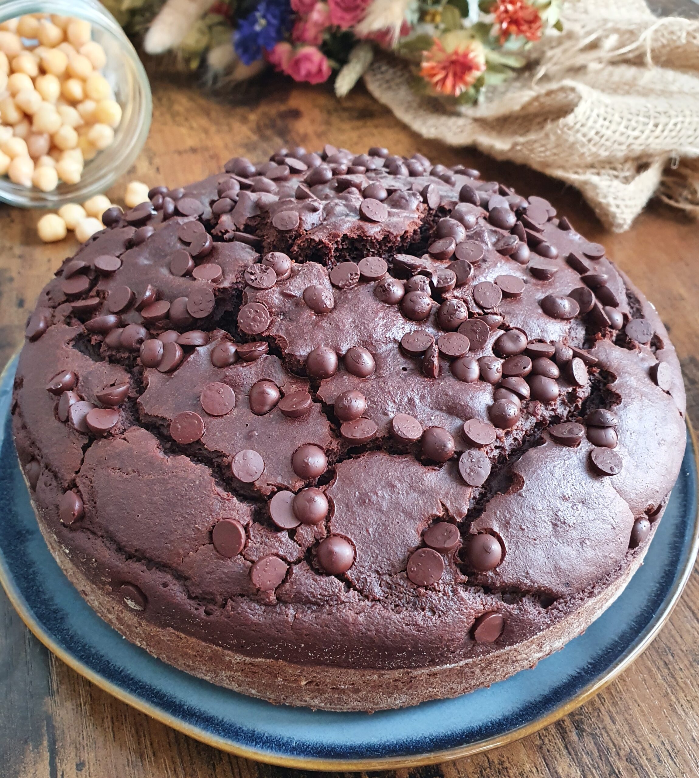 Gateau Au Chocolat Avec Cacao Et Pois Chiche Vegan Mail0ves Avc Un Zero